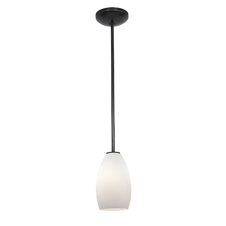 Access Lighting Champagne, Pendant, Oil Rubbed Bronze Finish, Opal Glass 28012-1R-ORB/OPL
